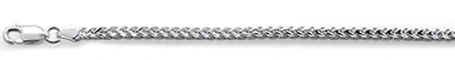 080-2.4MM Oval Franco .925 Sterling Silver Chain 20-28" NEW