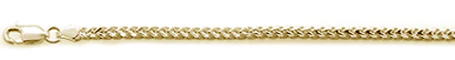 <span>CLOSEOUT 20% OFF! </span> 080-2.4MM Yellow Gold Plated Oval Franco .925 Sterling Silver Chain 20-28" NEW