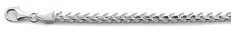 150-4.5MM Oval Franco .925 Sterling Silver Chain 8-28" NEW
