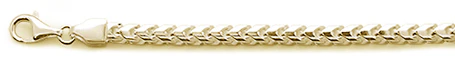 <span>CLOSEOUT 20% OFF! </span> 150-4.5MM Yellow Gold Plated Oval Franco .925 Sterling Silver Chain 20-28" NEW