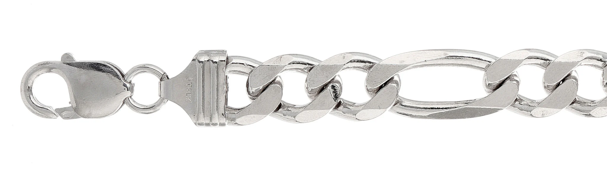 300-11MM Figaro Chain Made in Italy Available in 16"- 30" inches NEW