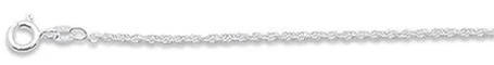 030-1.4MM Loose Rope Chain .925 Solid Sterling Silver Available in 16-24" NEW