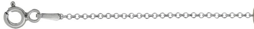 016-1.4MM Rolo Chain .925  Solid Sterling Silver Available in 16"- 24" inches NEW