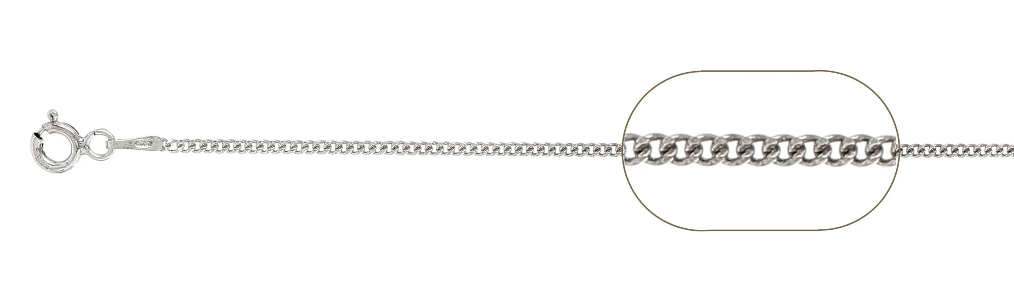 040-1.4MM Sterling Silver Curb Chain Made in Italy Available in 16"- 30" inches NEW