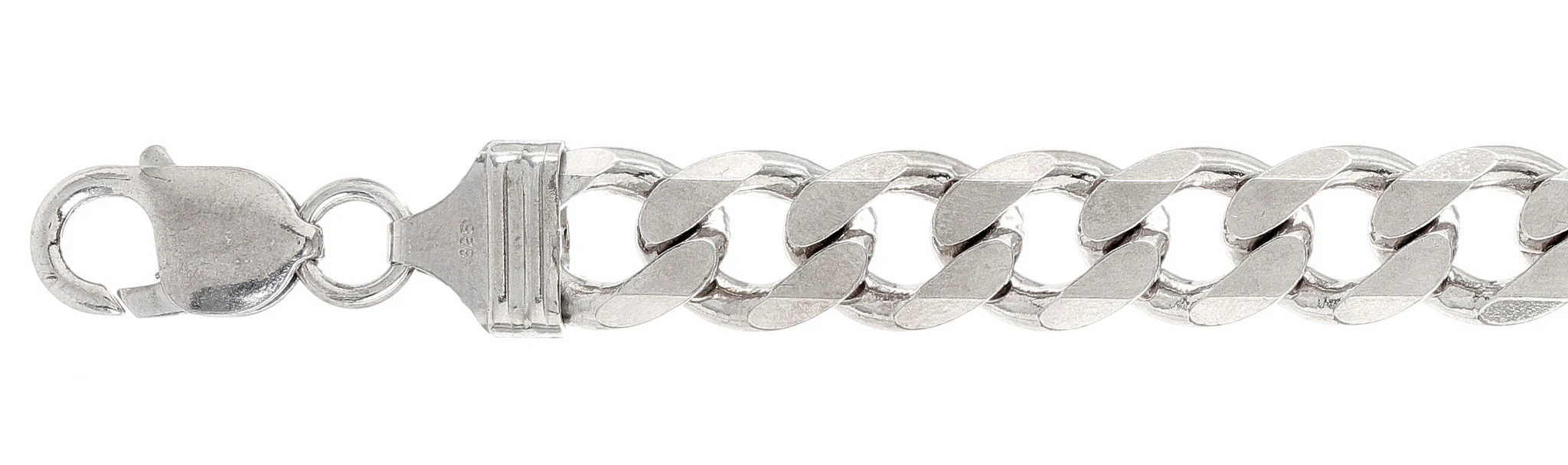 300-11.8MM Flat Curb Chain Made in Italy Available in 8"- 32" inches NEW
