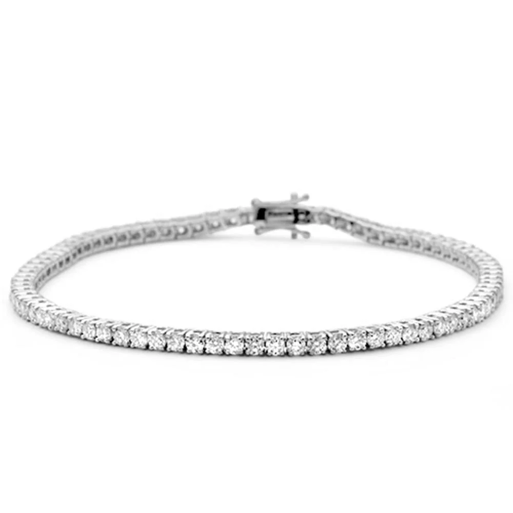 <span style="color:purple">SPECIAL!</span> 2.72ct 14K White Gold Diamond Tennis Bracelet 7"