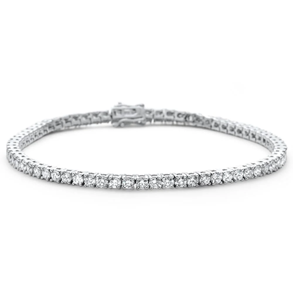 <span style="color:purple">SPECIAL!</span> 1.58ct 14KT White Gold Diamond Tennis Bracelet 7"