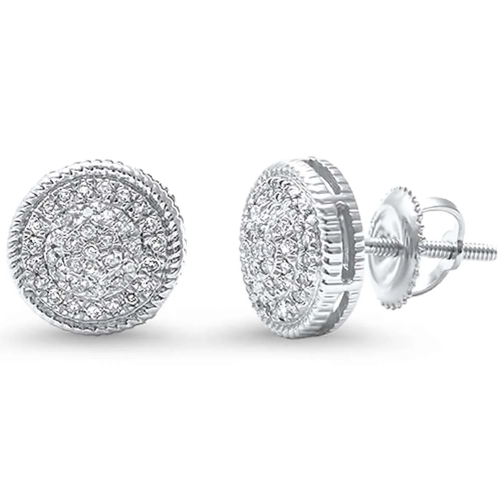 <span>DIAMOND CLOSEOUT! </span>.17ct 14kt White Gold Round Diamond Stud Earrings