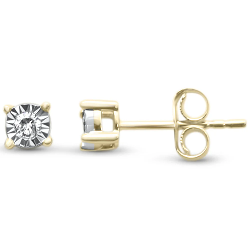 <span>DIAMOND CLOSEOUT! </span>.10ct G SI 14K Yellow Gold Diamond Stud Earrings