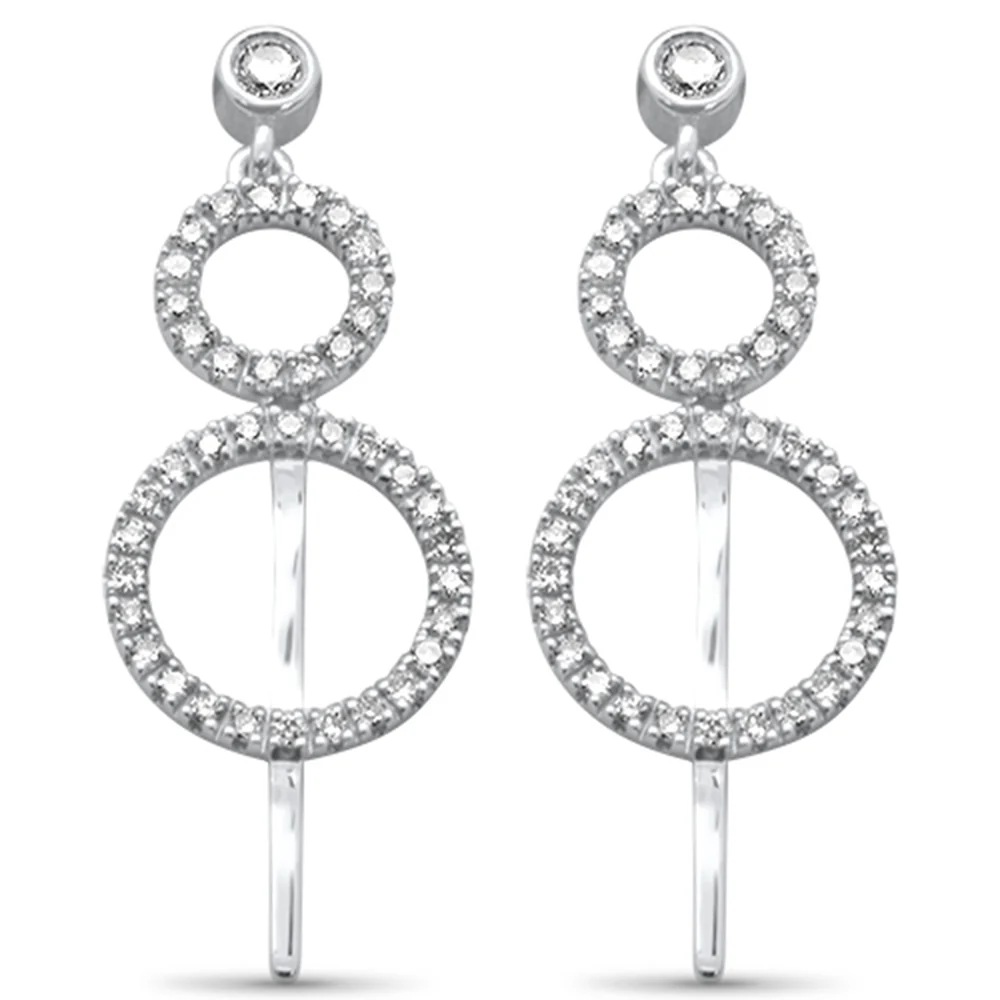 <span>DIAMOND CLOSEOUT! </span>.38ct G SI 14K White Gold Diamond Drop Dangle Earrings