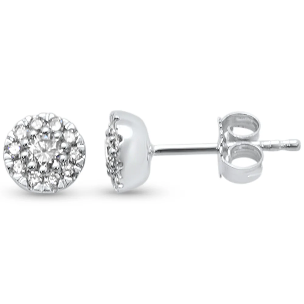<span style="color:purple">SPECIAL!</span> .32ct G SI 14K White Gold Round Diamond Round Shape Stud Earrings