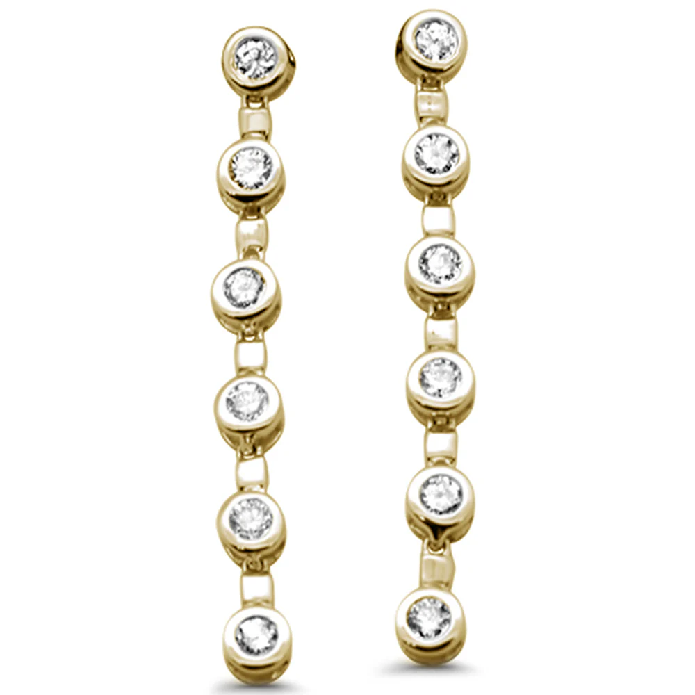 <span style="color:purple">SPECIAL!</span> .42ct G SI 14K Yellow Gold Diamond Drop Earrings