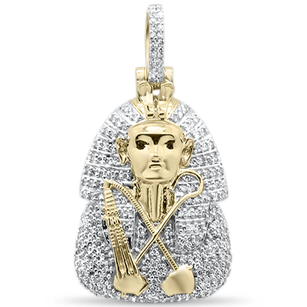 <span>DIAMOND CLOSEOUT! </span> .40ct G SI 10K Yellow Gold Diamond Hip hop Pendant