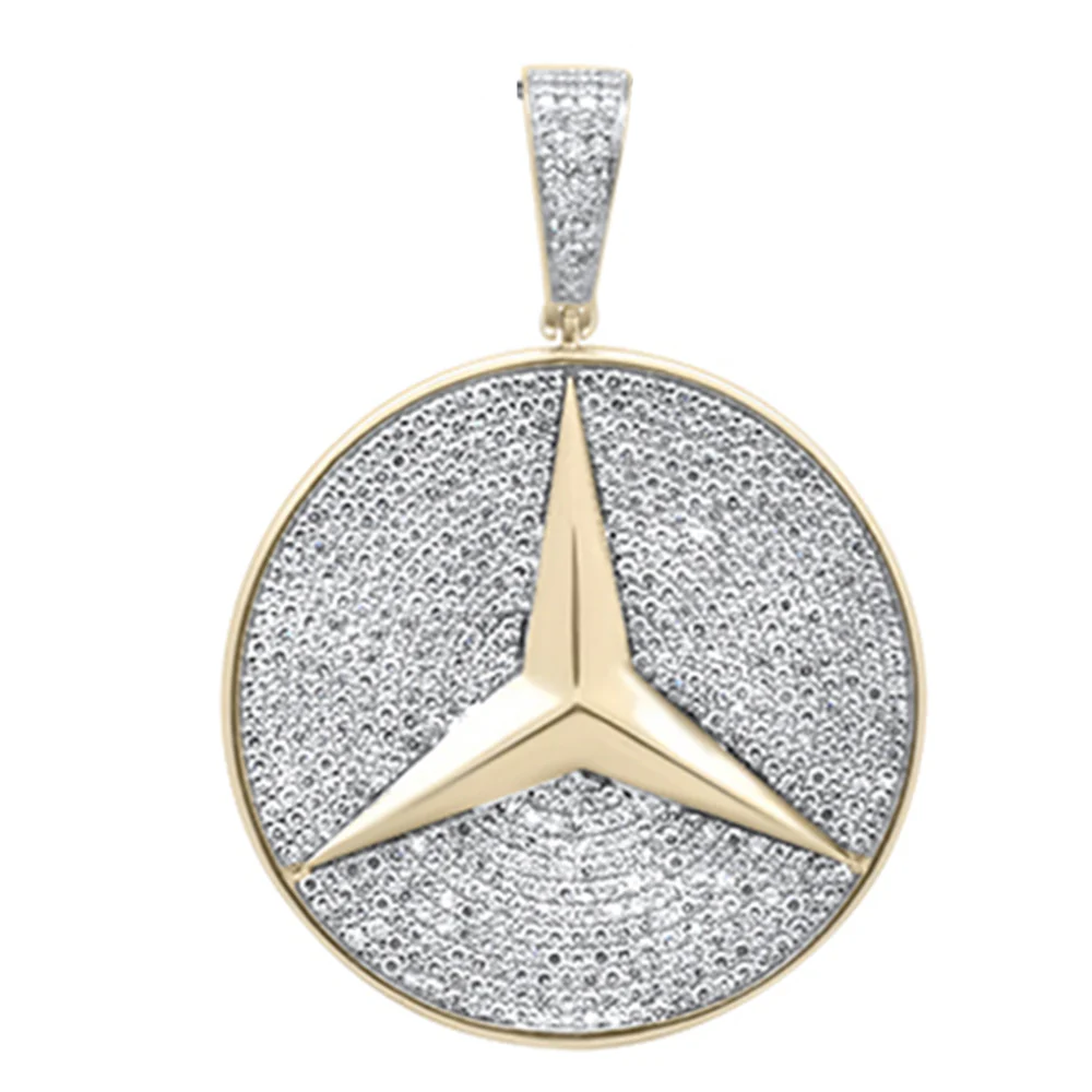 <span>DIAMOND CLOSEOUT! </span> .96ct G SI 10K Yellow Gold Diamond Pendant