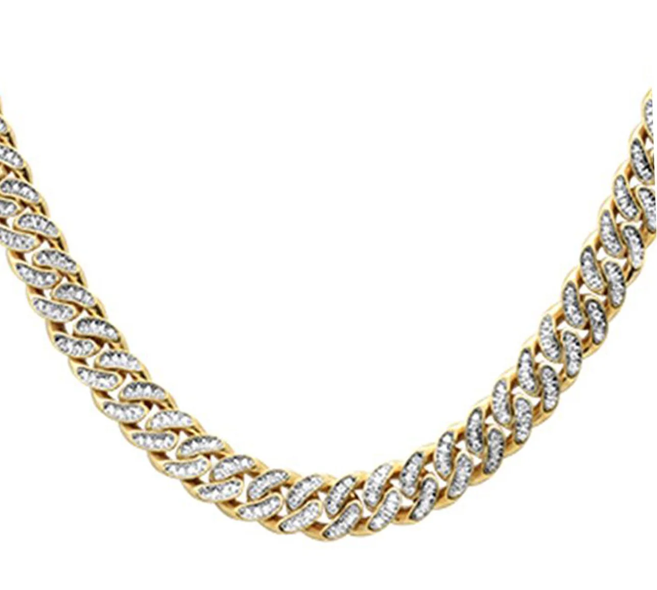 <span style="color:purple">SPECIAL!</span> 7mm 3.31ct G SI 14k Yellow Gold Diamond Round Cuban Necklace 18"