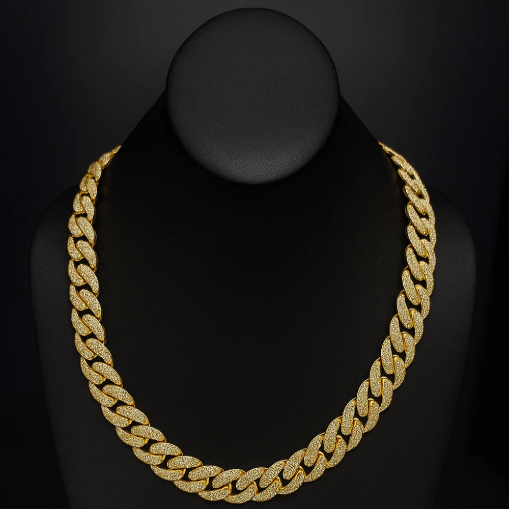 <span>DIAMOND CLOSEOUT! </span> 18mm 34.95ct G SI 14K Yellow Gold Diamond Cuban Link Chain 22" - Image 2