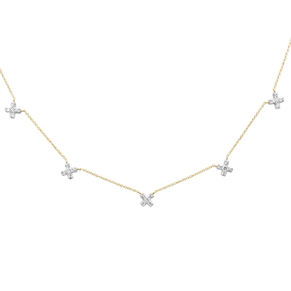 <span style="color:purple">SPECIAL!</span> .50ct G SI 14K Yellow Gold Diamond Pendant Necklace 16" +2" EXT