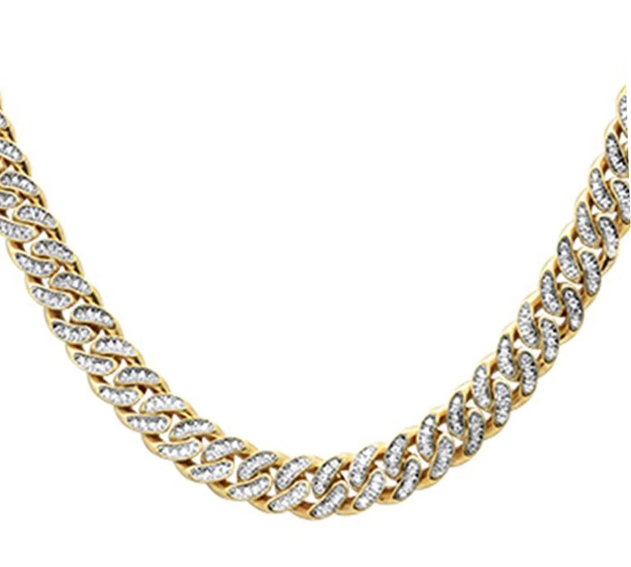 <span style="color:purple">SPECIAL!</span> 7mm 3.32ct G SI 14k Yellow Gold Diamond Round Cuban Necklace 20" - Image 2