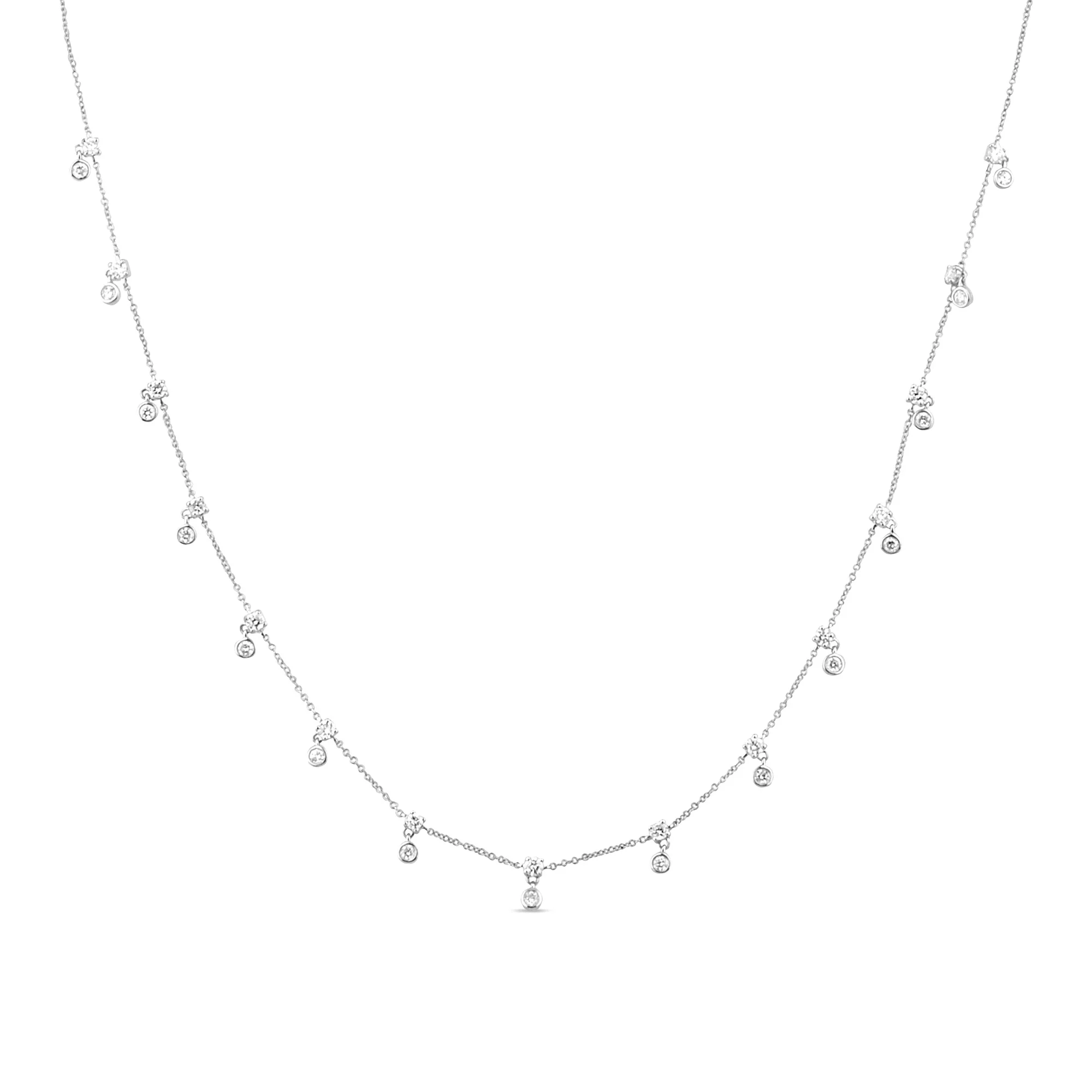 <span>DIAMOND CLOSEOUT! </span> 1.26ct G SI 14K White Gold Diamond Pendant Necklace 16+2" Ext