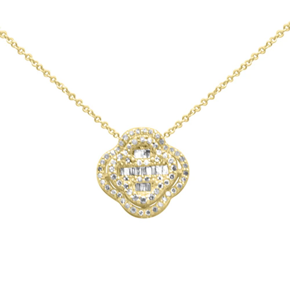 <span>DIAMOND CLOSEOUT! </span> .41ct G SI 14K Yellow Gold Diamond Pendant Necklace 18" Ext