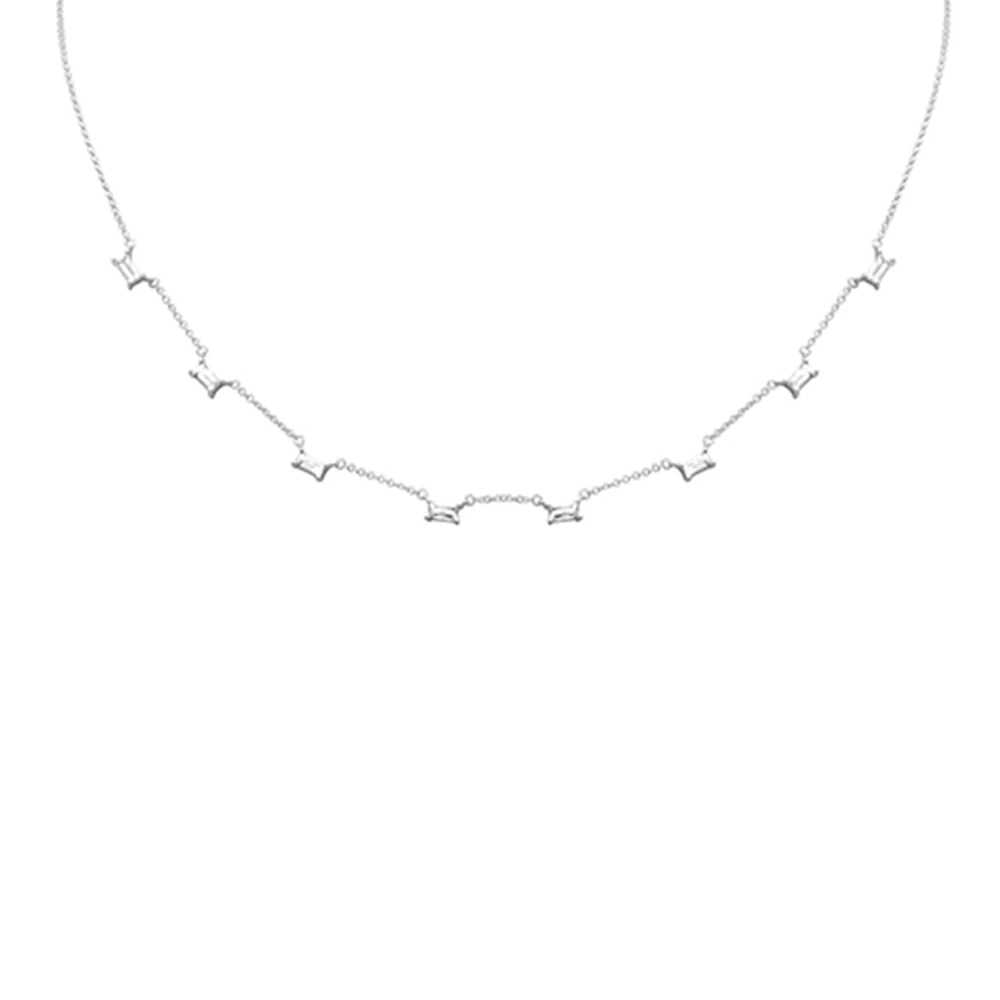 <span style="color:purple">SPECIAL!</span> .40ct G SI 14K White Gold Aquamarine Pendant Necklace 16 + 2" Ext
