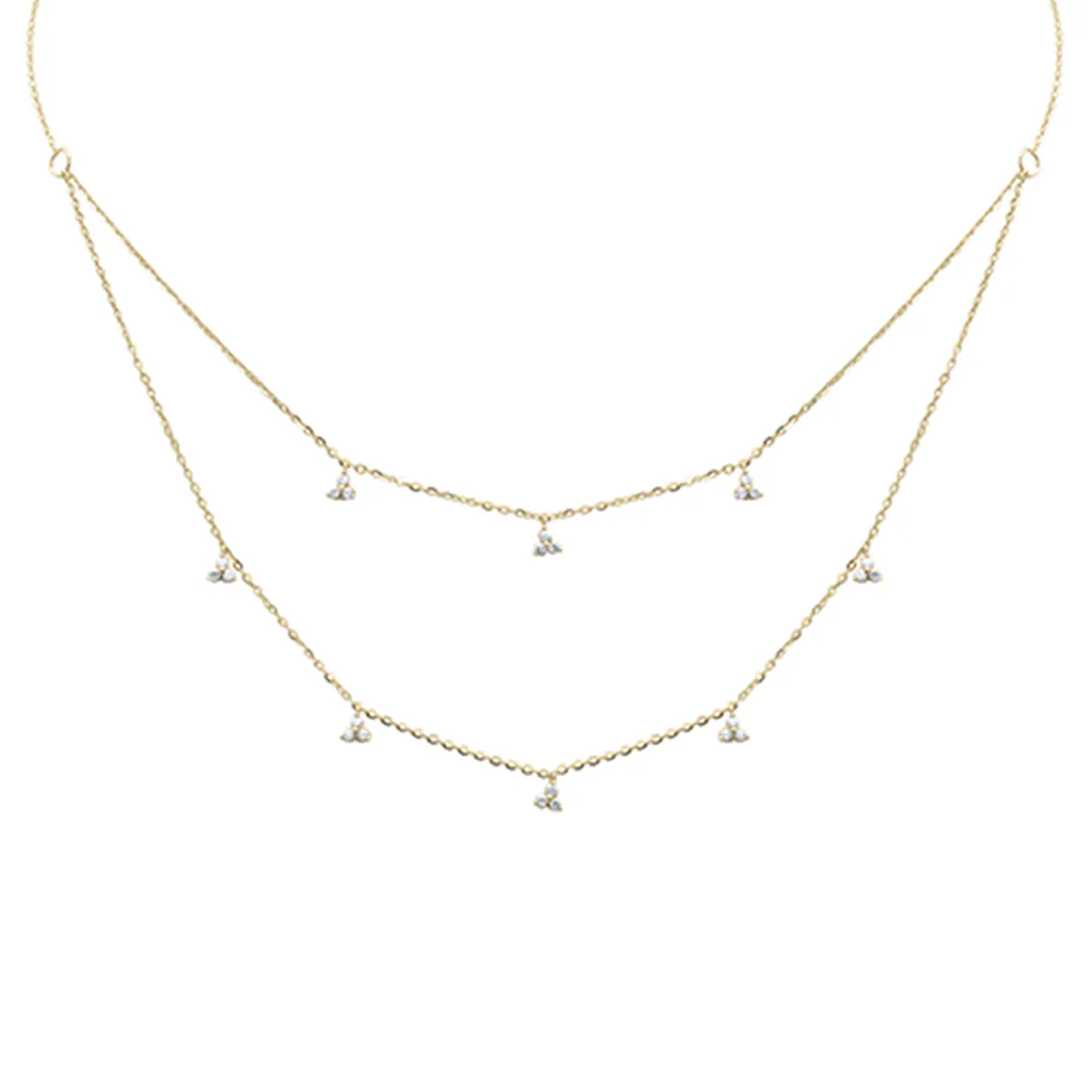 <span style="color:purple">SPECIAL!</span> .30ct G SI 14K Yellow Gold Diamond Pendant Necklace 16+2" Long