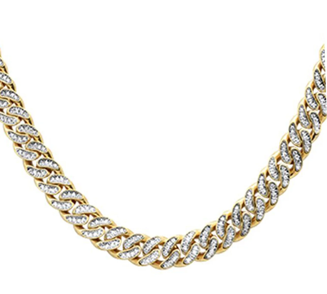 <span style="color:purple">SPECIAL!</span> 3mm 1.69ct G SI 14k Yellow Gold Diamond Round Cuban Necklace 16"