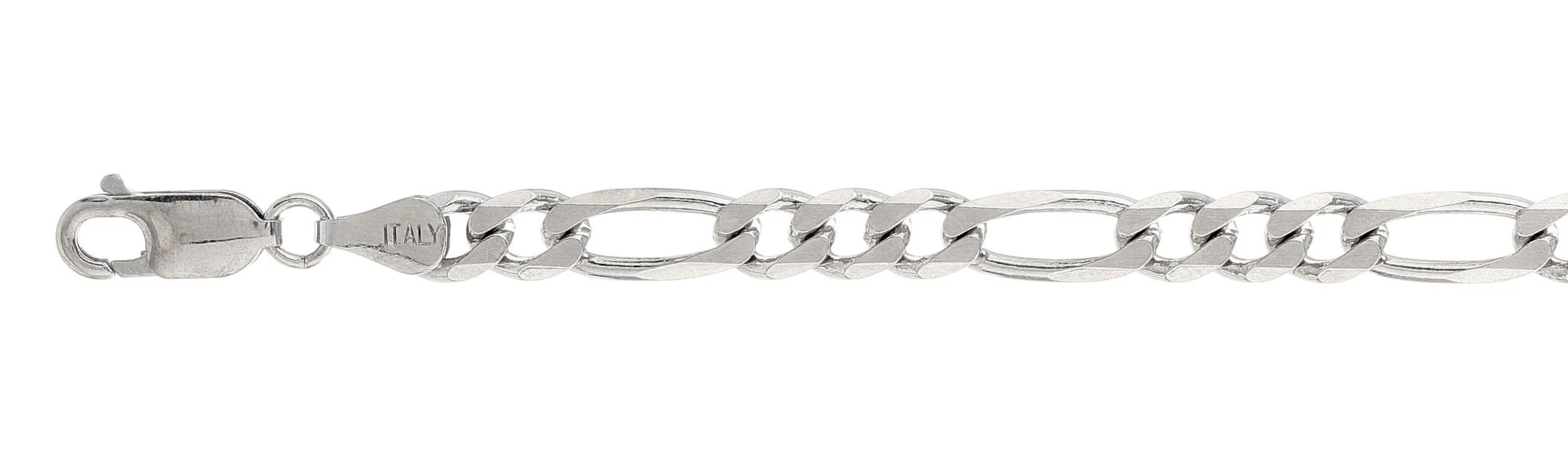 150-6.2MM Figaro Chain .925 Solid Sterling Silver Sizes 7-36" NEW