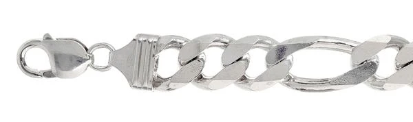 350-13.5MM Figaro Chain Made in Italy Available in 8"- 36" inches NEW