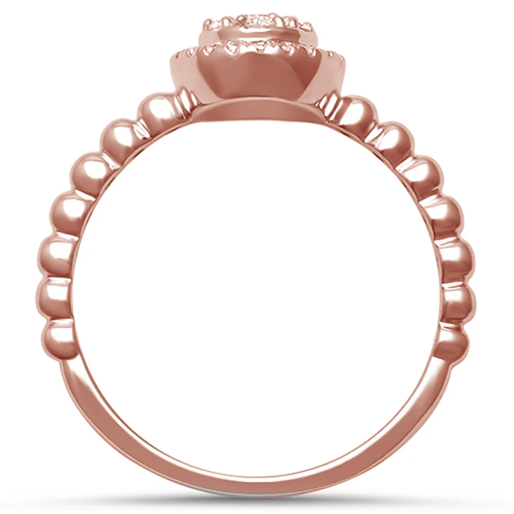 <span>DIAMOND CLOSEOUT! </span> .25ct G SI 14kt Rose Gold Engagement Promise Diamond Ring Size 6.5 - Image 2