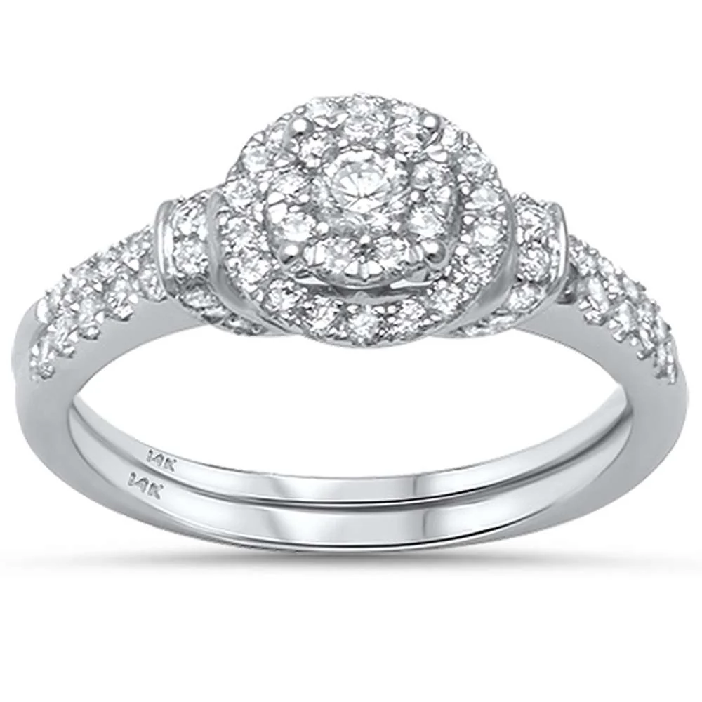 <span>DIAMOND CLOSEOUT! </span> .80ct G SI 14kt White Gold Round Engagement Solitaire Diamond Ring Size 6.5