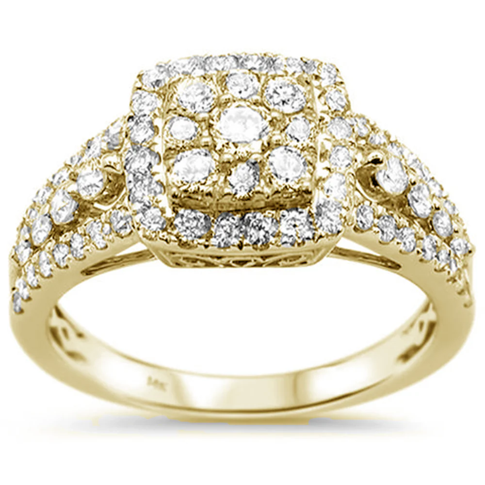 <span>DIAMOND CLOSEOUT! </span>1.07ct 14k Yellow Gold Engagement Diamond Ring Size 6.5