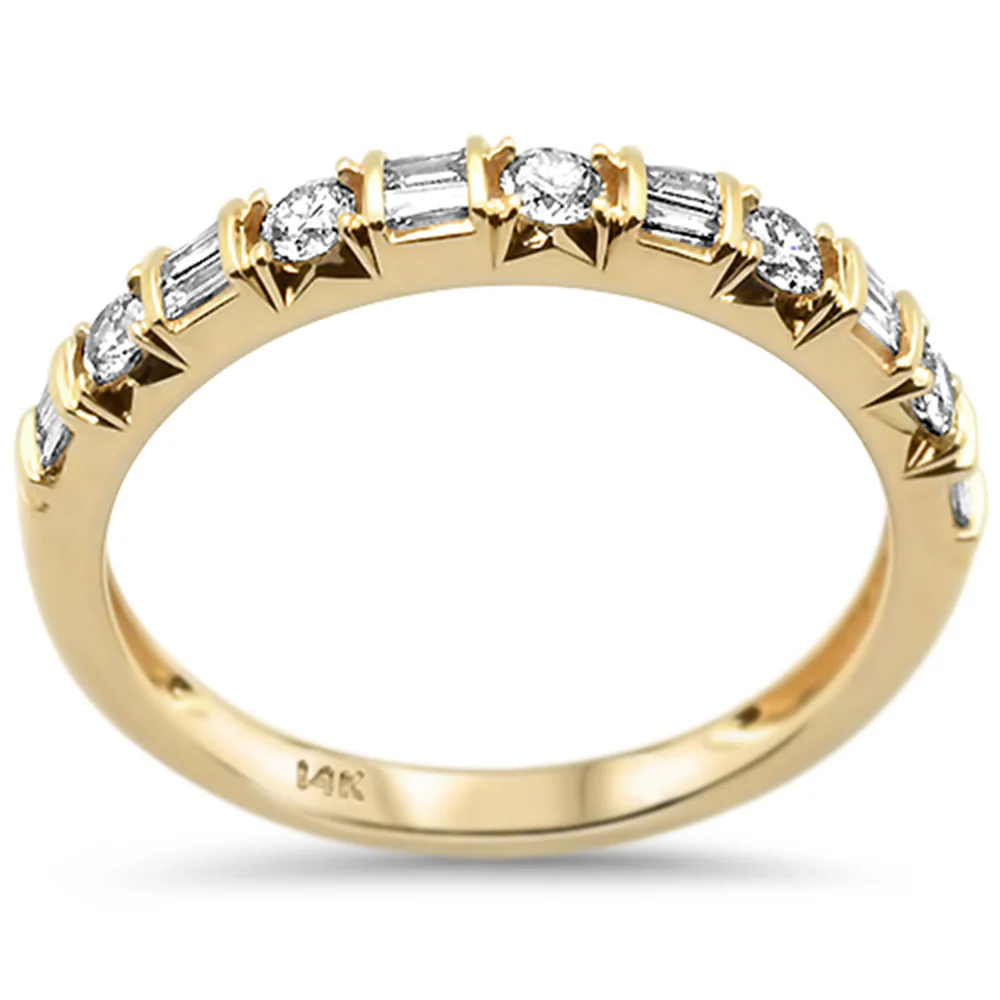 <span>DIAMOND CLOSEOUT! </span>.33ct 14k Yellow Gold Diamond Engagement Wedding Band Ring Size 6.5