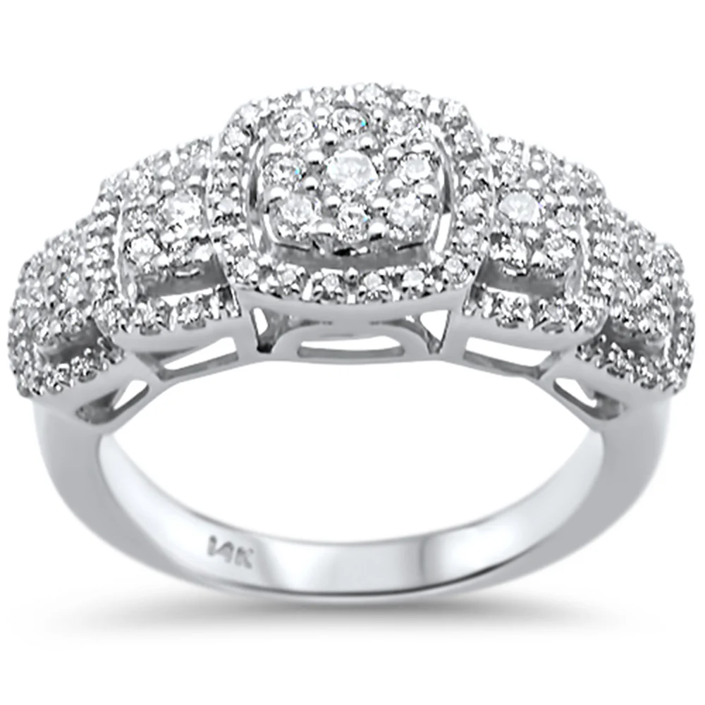 <span>DIAMOND CLOSEOUT! </span>.76ct G SI 14K White Gold Diamond Engagement Ring Size 6.5