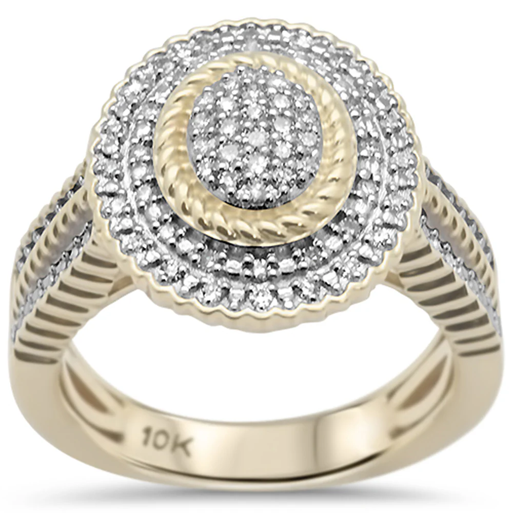 <span>DIAMOND CLOSEOUT! </span>.25CT G SI 10KT Yellow Gold Diamond Ladies Diamond Ring Size 6.5