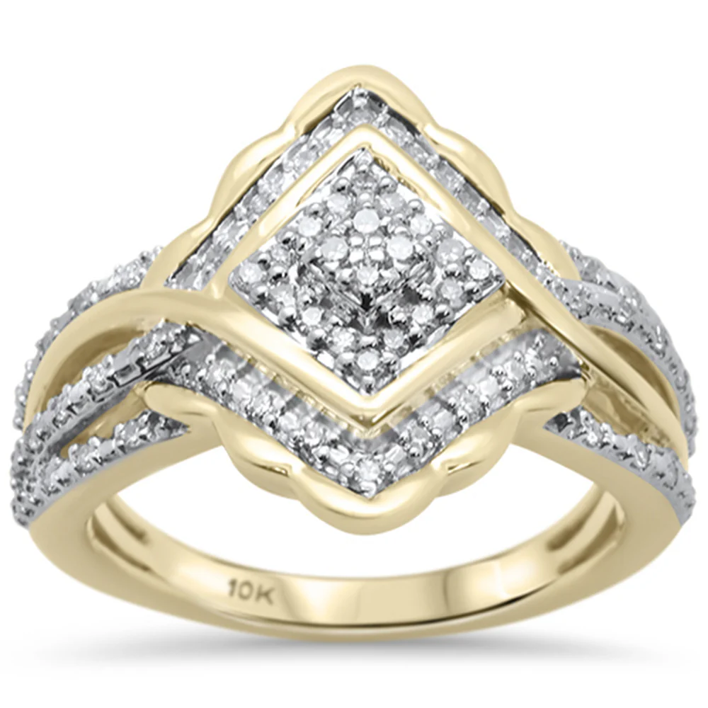 <span>DIAMOND CLOSEOUT! </span>.25ct F SI 10K Yellow Gold Diamond Diamond Engagement Ring