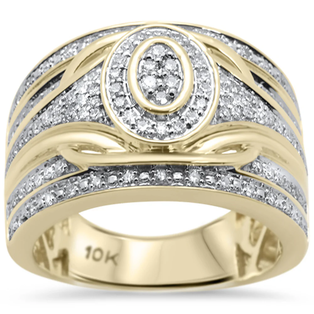 <span>DIAMOND CLOSEOUT! </span>.49ct F SI 10K Yellow Gold Diamond Diamond Engagement Ring