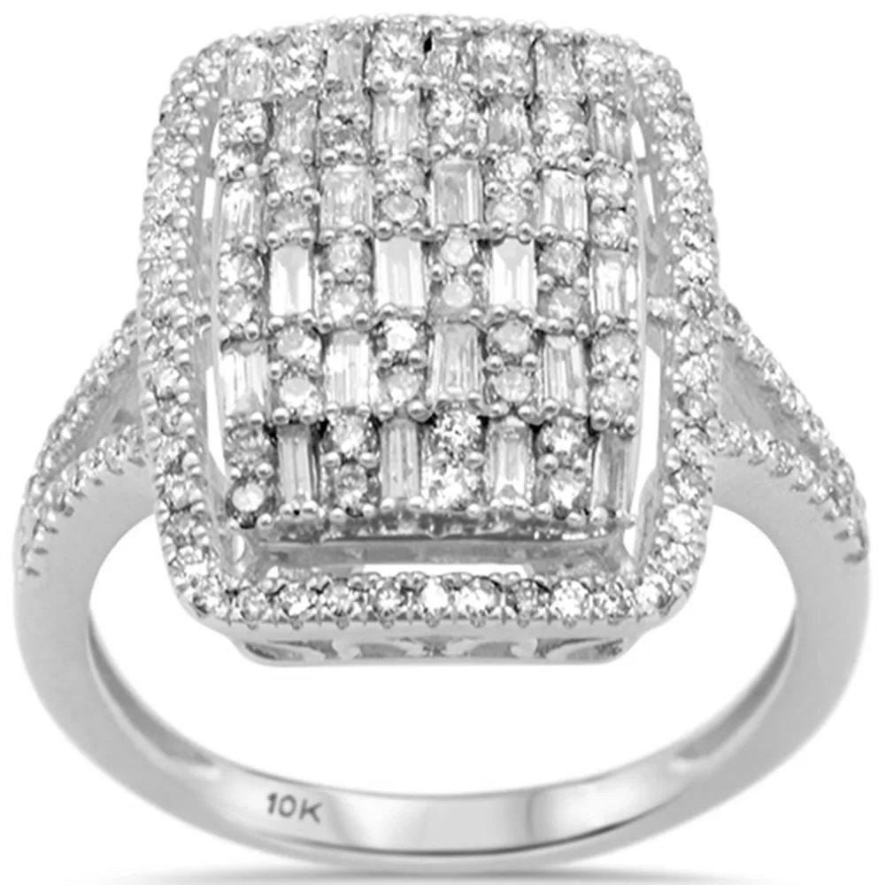 <span>DIAMOND CLOSEOUT! </span> .90ct G SI 10K White Gold Diamond Engagement Ring Size 6.5