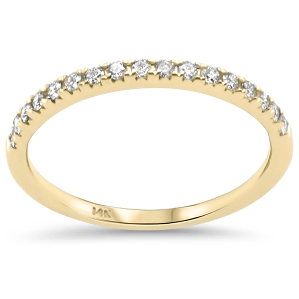 .21ct G SI 14K Yellow Gold Diamond Ladies Diamond Band Ring Size 6.5