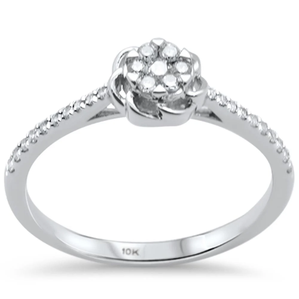 <span>DIAMOND CLOSEOUT! </span> .20ct G SI 14K White Gold Diamond Engagement Ring