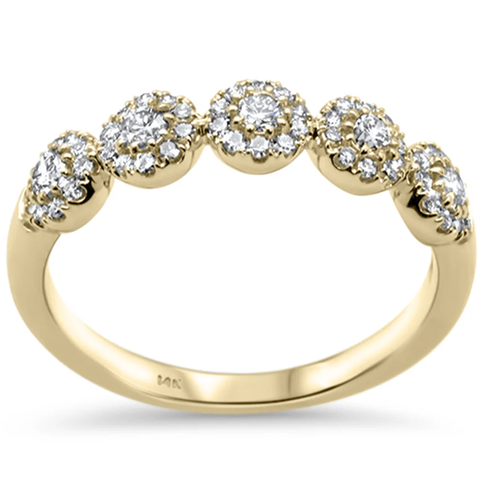 <span>DIAMOND CLOSEOUT! </span> .50ct G SI 14K Yellow Gold Diamond Band Ring Size 6.5