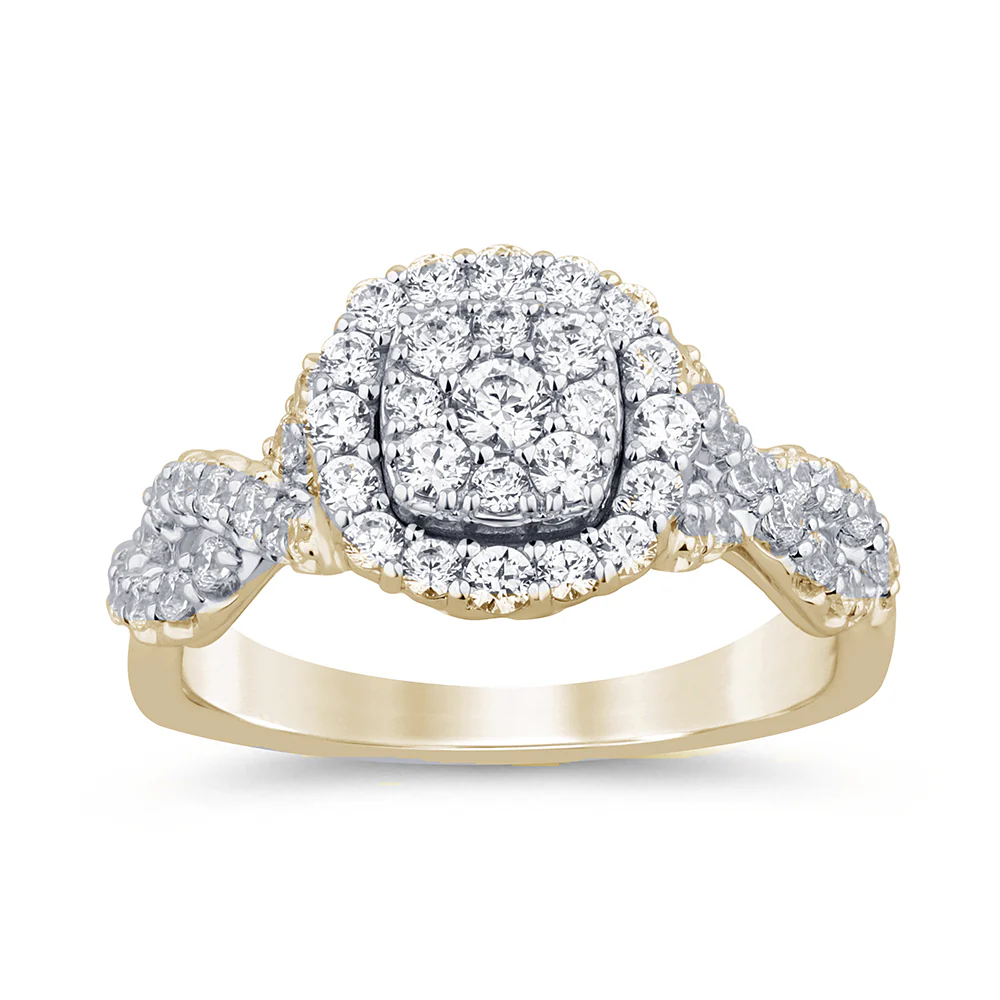 <span>DIAMOND CLOSEOUT! </span>1.10ct G SI 14K Yellow Gold Diamond Engagement Ring Size 6.5
