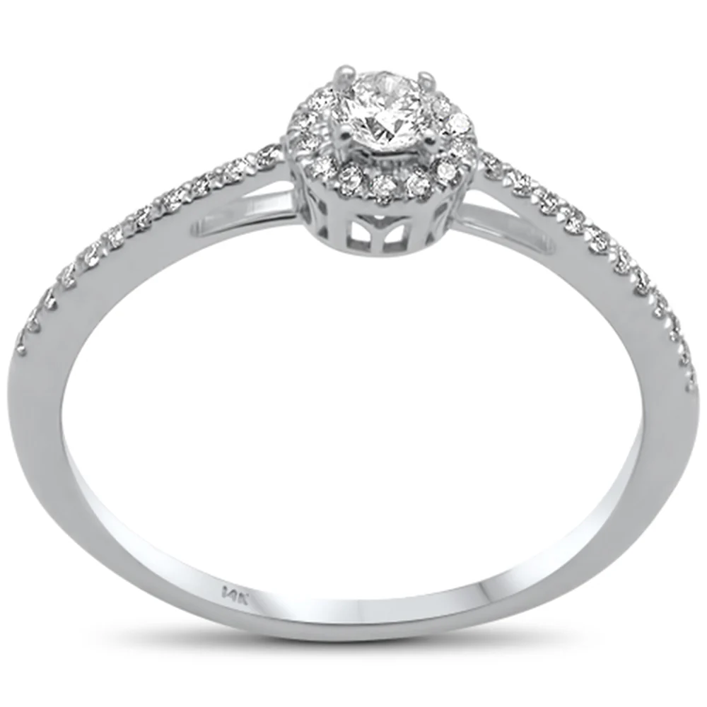 .24ct G SI 14K White Gold Diamond Engagement Ring Size 6.5