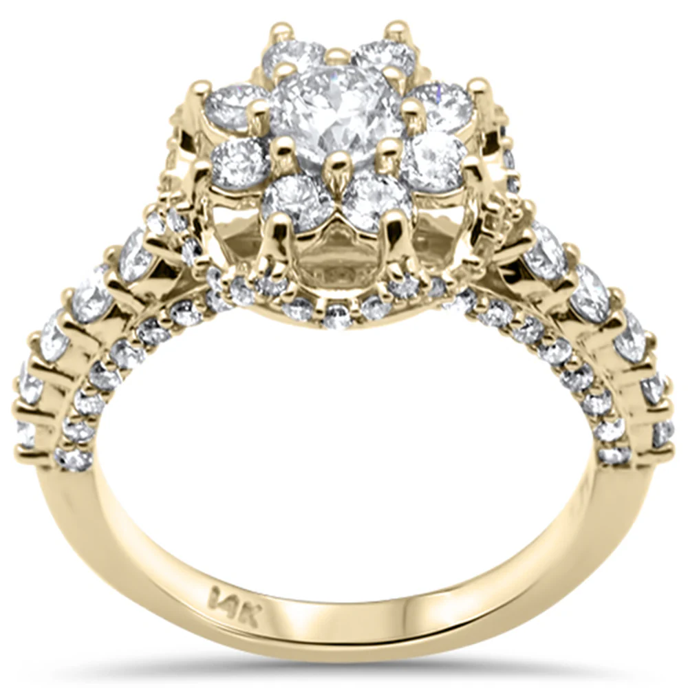 <span>DIAMOND CLOSEOUT! </span> 1.64ct G SI 14K Yellow Gold Engagement Ring