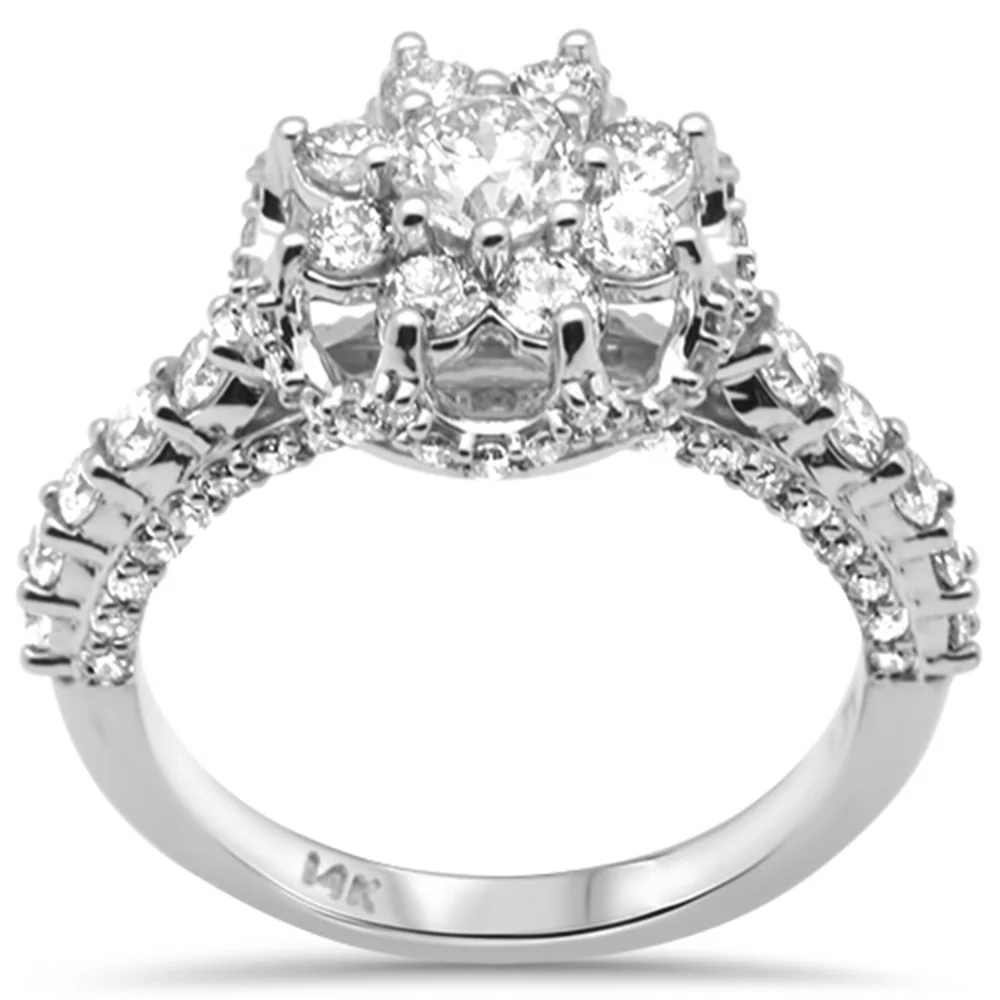<span>DIAMOND CLOSEOUT! </span>1.71ct G SI 14K White Gold Engagement Ring