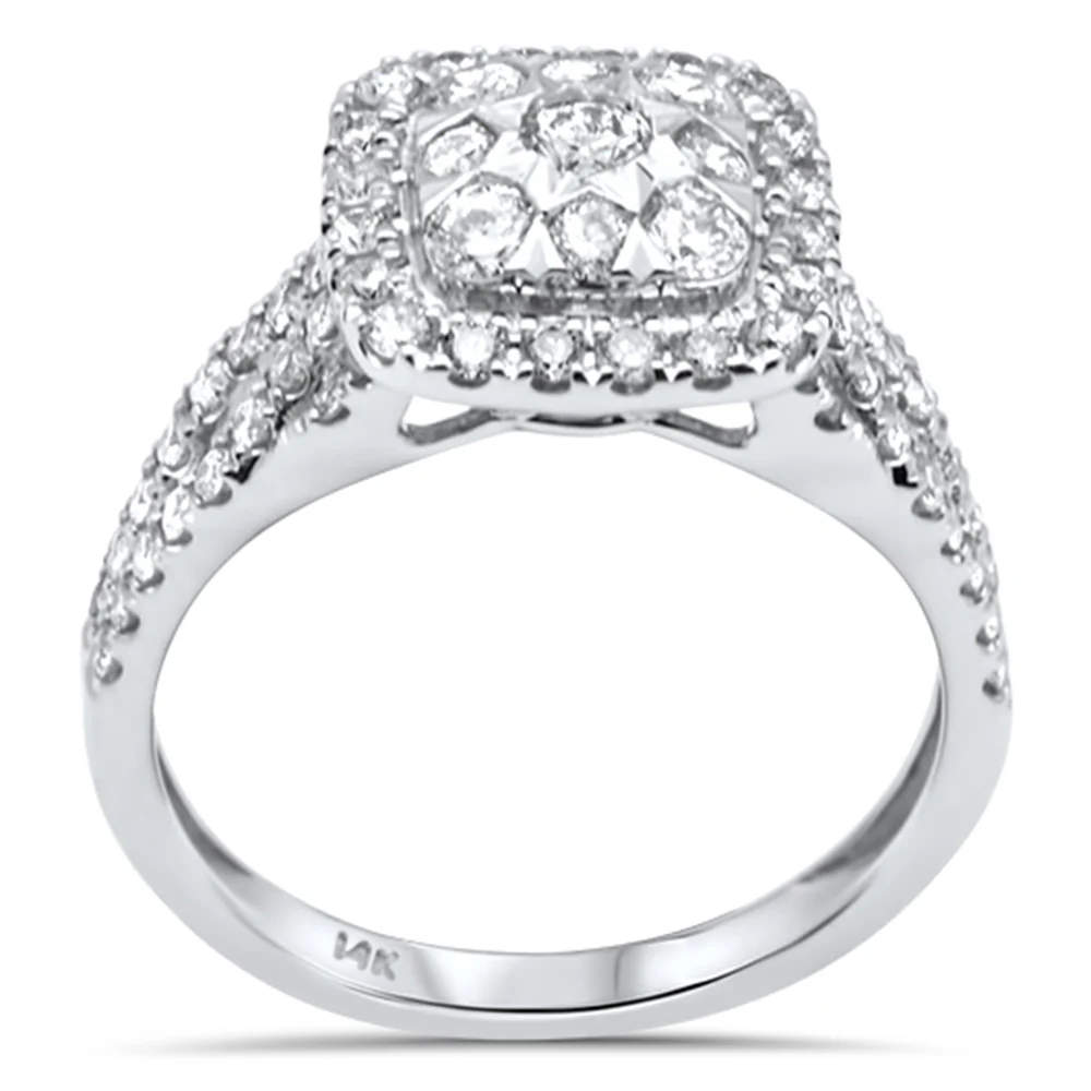 <span>DIAMOND CLOSEOUT! </span>.99ct G SI 14K White Gold Diamond Women's Ring Size 6.5