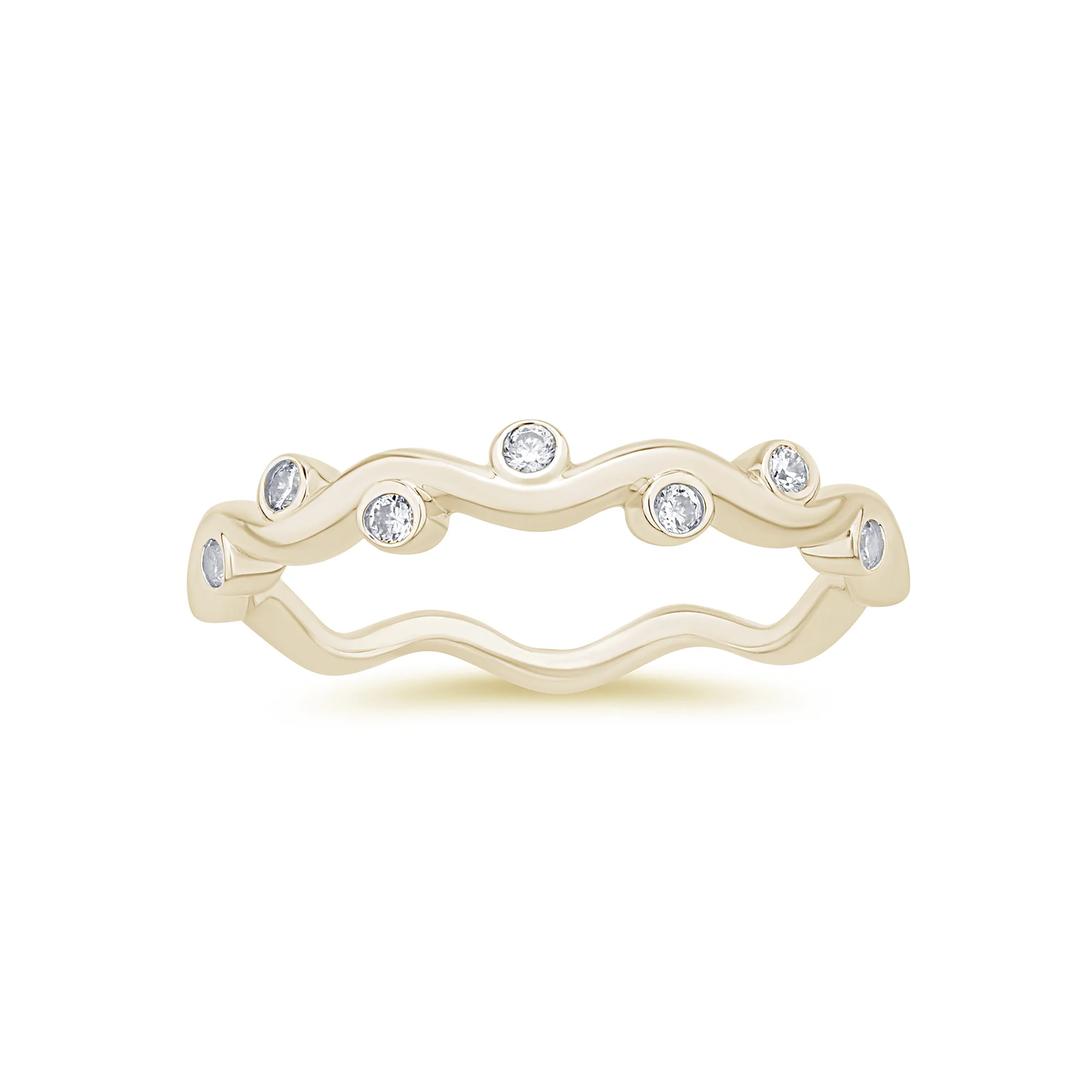 <span>DIAMOND CLOSEOUT! </span>.10ct G SI 14K Yellow Gold Diamond Vine Ring Size 6.5