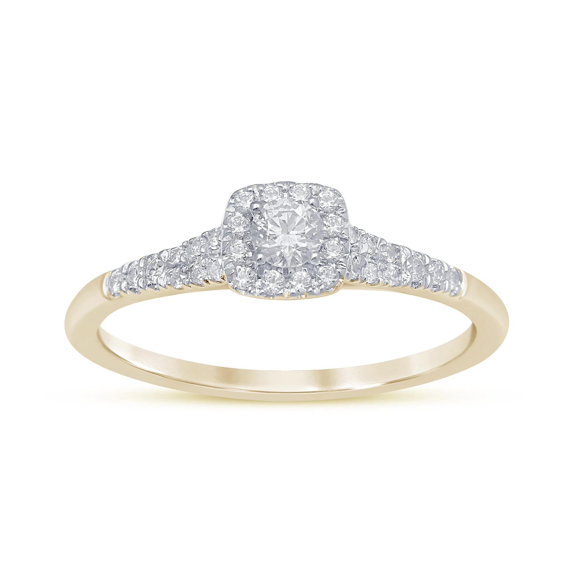 <span>DIAMOND CLOSEOUT! </span> .34ct G SI 14K Yellow Gold Diamond Engagement Ring Size 6.5