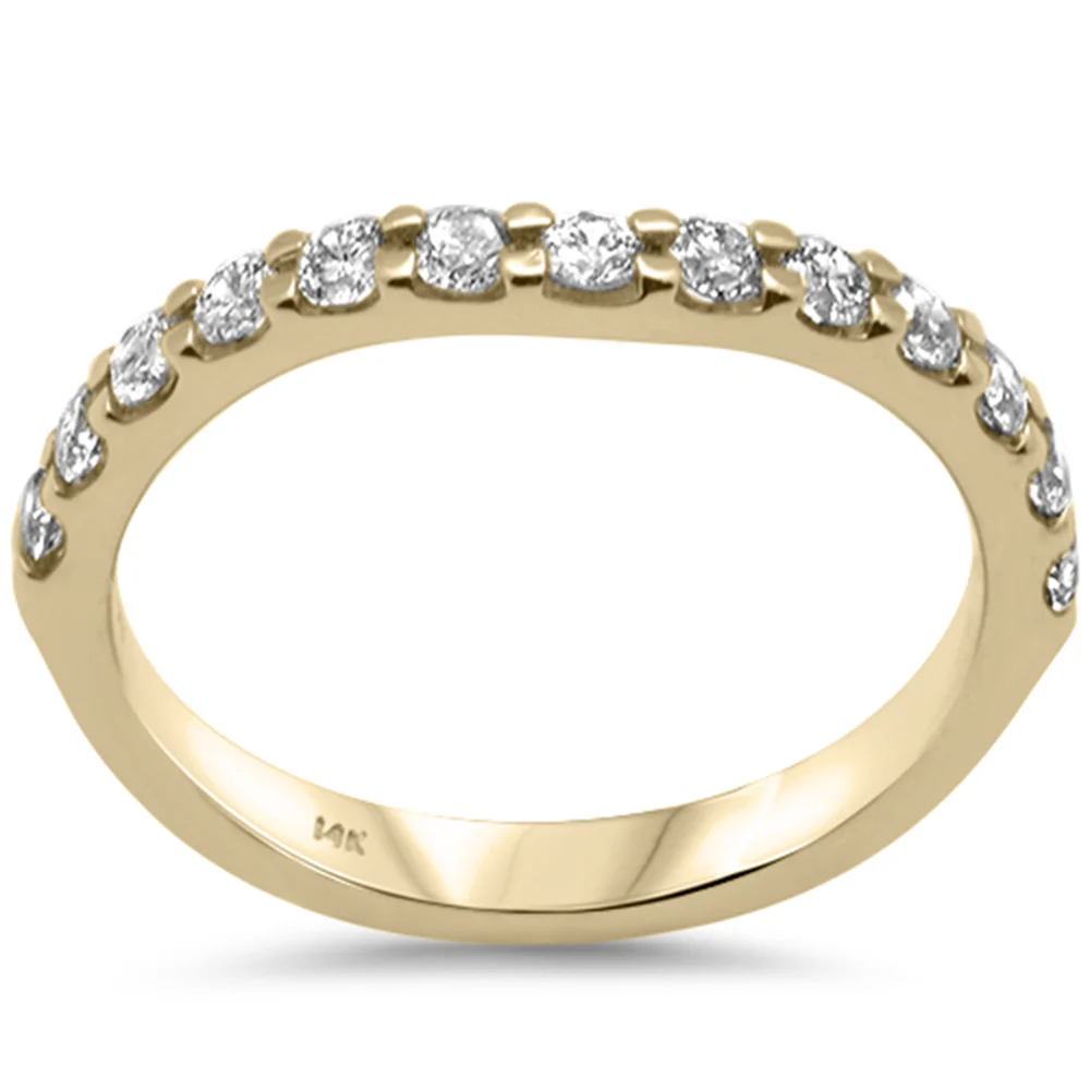 <span>DIAMOND CLOSEOUT! </span>.46ct G SI 14K Yellow Gold Diamond Stackable Ring Band