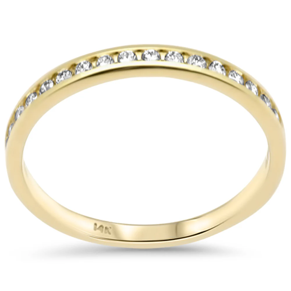.21ct G SI 14K Yellow Gold Diamond Wedding Band Size 6.5 - Image 3